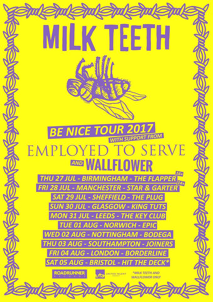 Milk Teeth tour poster
